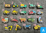 Construction Vehicle Shoe Charms