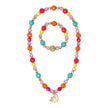 Unicorn Rainbow Charm Necklace and Bracelet Set