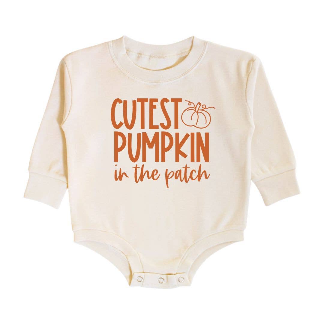 Cutest Pumpkin In The Patch Long Sleeve Romper - Fall Baby