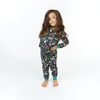 Night Forest Bamboo Long Sleeve Kids Pajama Pants Set