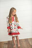 Kids Vintage Christmas Wreath & Lace Lounge Play Gown