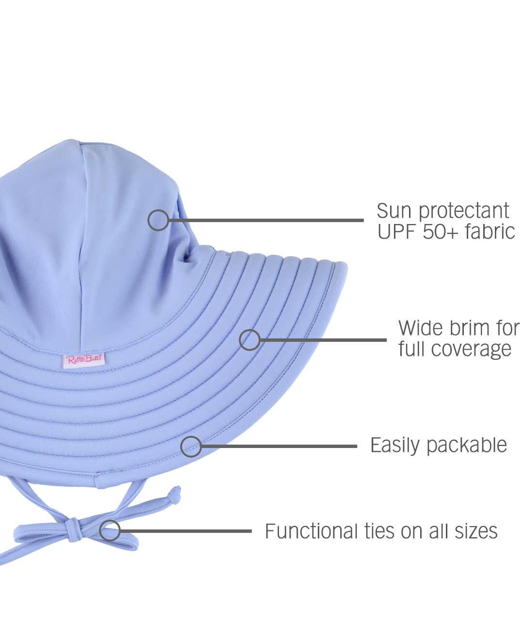 Periwinkle Blue Swim Hat