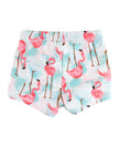 Vibrant Flamingo Swim Shorties