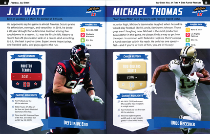 Football All-Stars Paperback Book