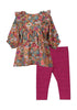 Printed Challis Top Children's Outfit