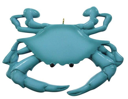 Blue Crab Personalized Christmas Ornament