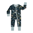 Soft viscose bamboo baby footed pajamas in our Prehistoric Friends pattern! This new dinosaur print is perfect for your dino obsessed kid!