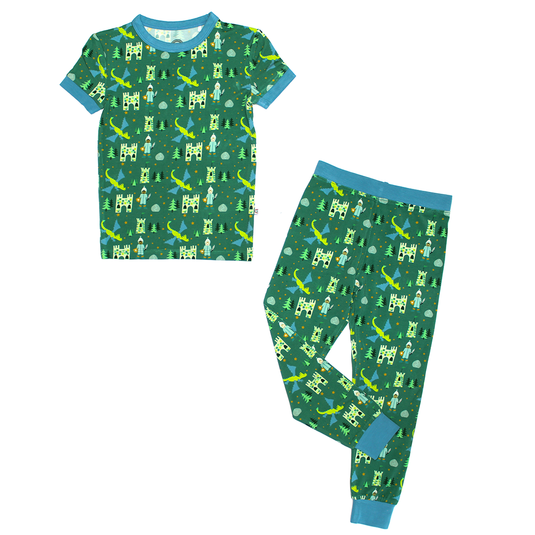 The softest bamboo toddler and kids pajamas in our Ever After pattern!