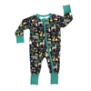 The softest bamboo baby pajamas in our Night Forest pattern! 