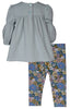 Embroidered Flower Children's Outfit