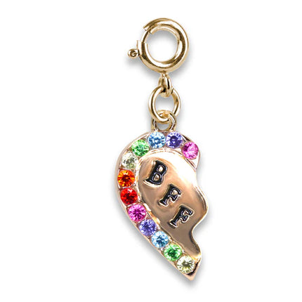 Gold BFF Broken Heart Charm