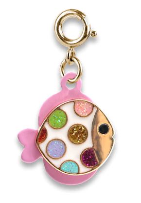 Gold Glitter Tropical Fish Charm