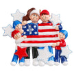 Personalized Patriotic Family Personalized Christmas Ornament