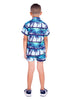 Kids' Turquoise Tropical Print Set