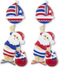 Linking Santa & Sailboat Assorted Personalized Christmas Ornament NT216