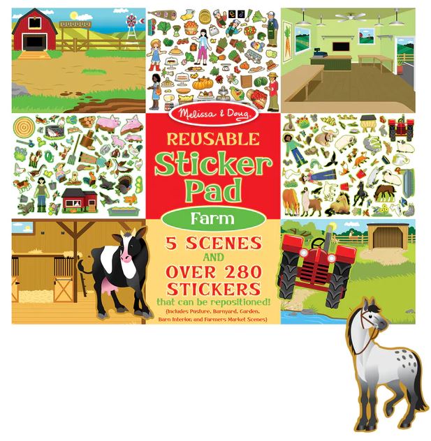 Reusable Sticker Pad - Farm