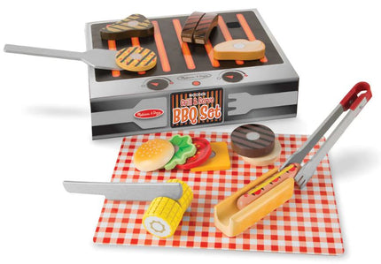 Wooden Grill & Serve BBQ Set