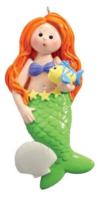 Mermaid Personalized Christmas Ornament