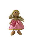 Bouncy Buddy Wooden German Toy on spring- Pink Angel