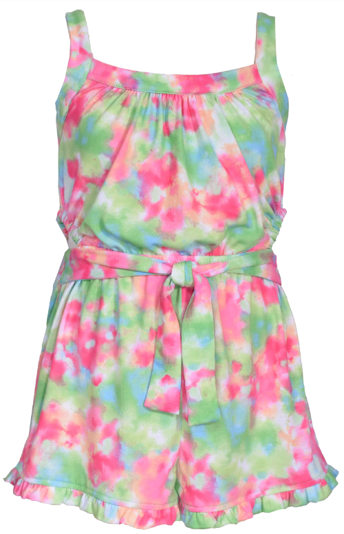 Tie Dye Cutout Children's Romper