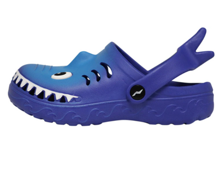 Children's Shoe Shark Clog- Royal Sky Blue