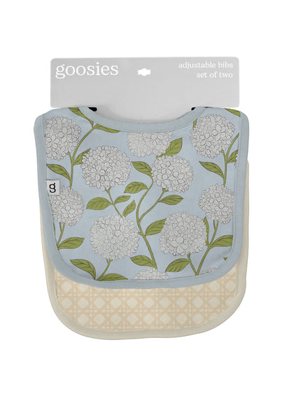 Hydrangeas Bamboo Bib Set