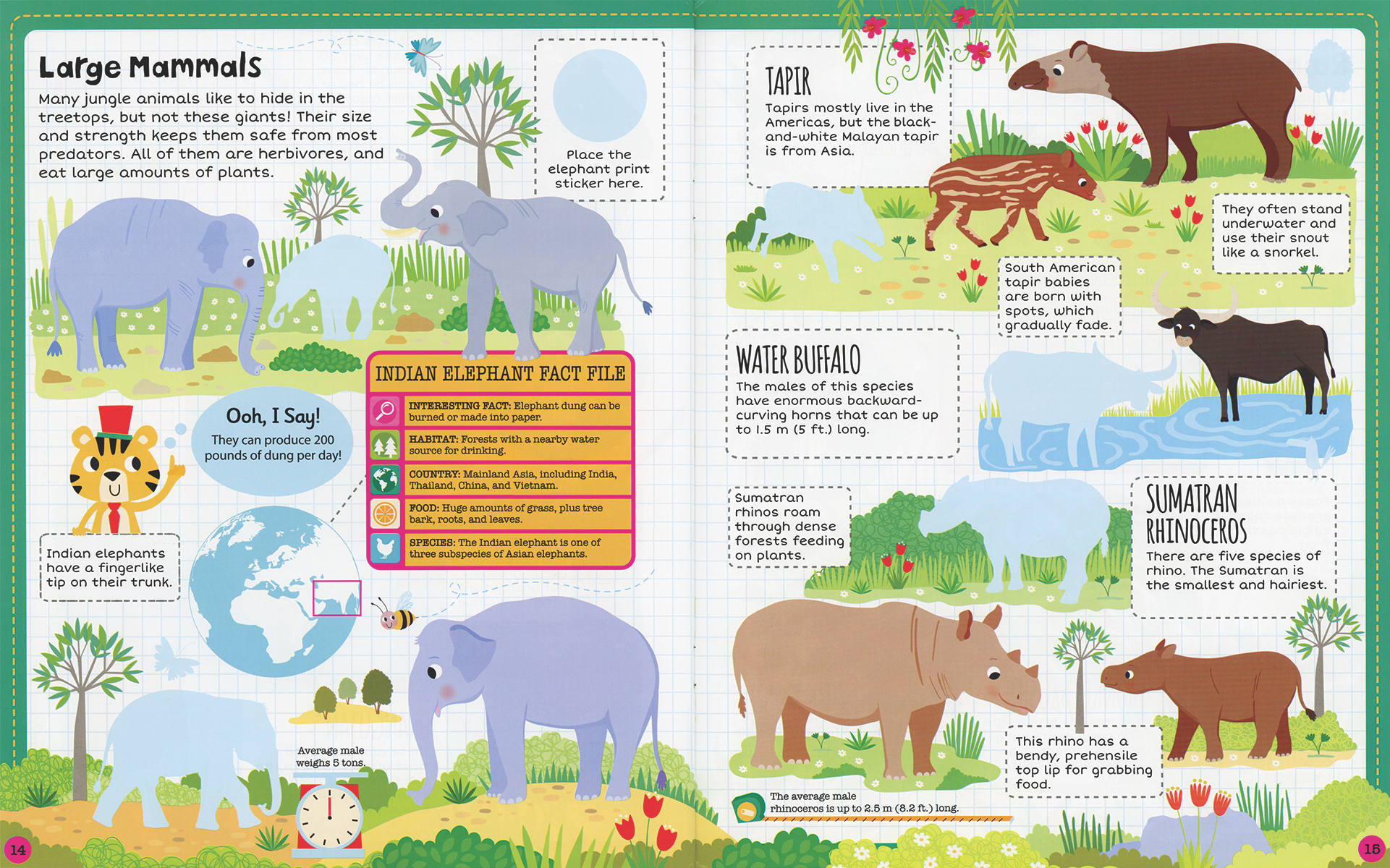 Jungle Sticker Facts Sticker Book