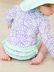Magical Mermaid Long Sleeve One Piece Rash Guard