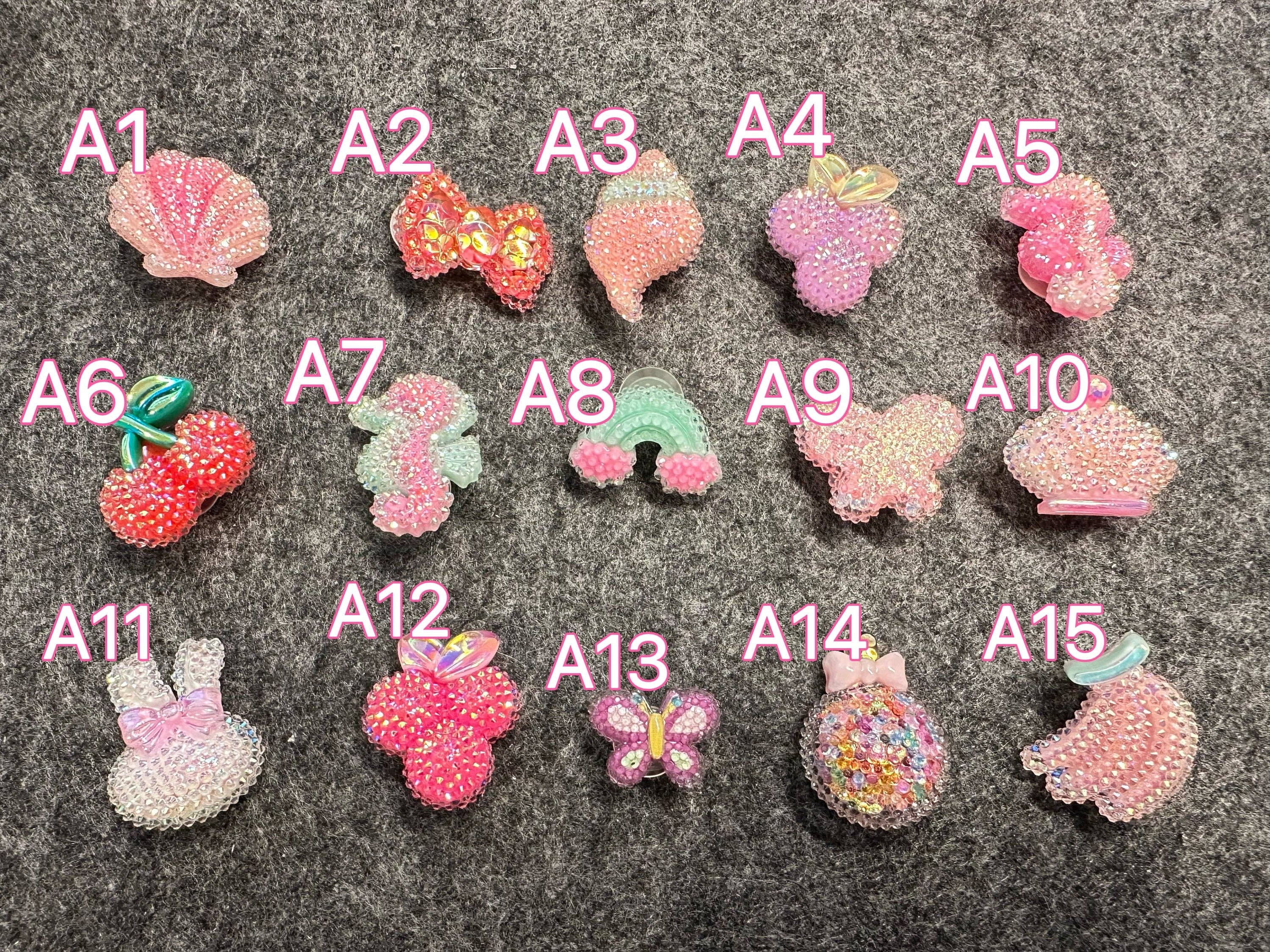 Bling Bling Glitter Resin Shoe Charms