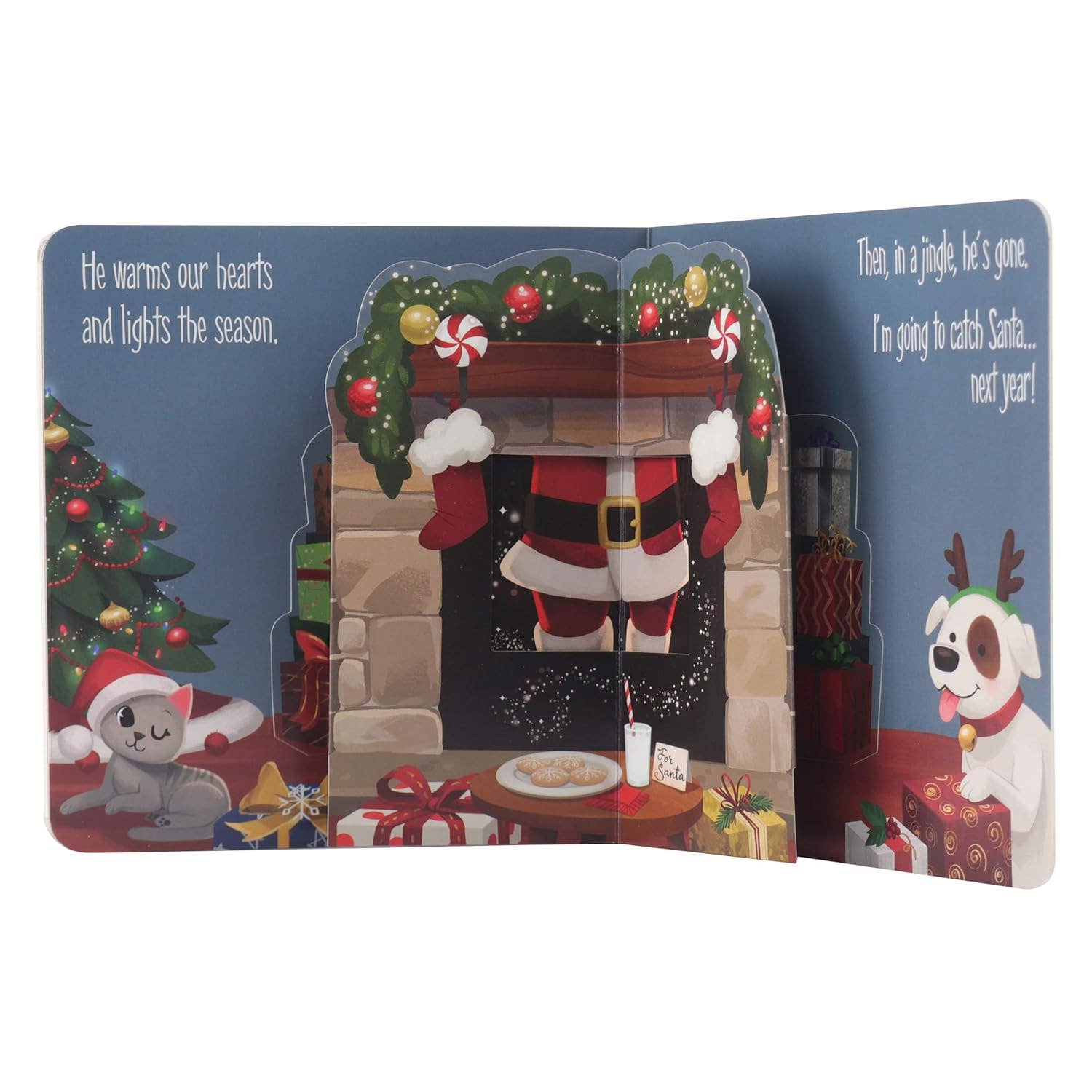 Can't Catch Santa! Peek & Pop Christmas Book