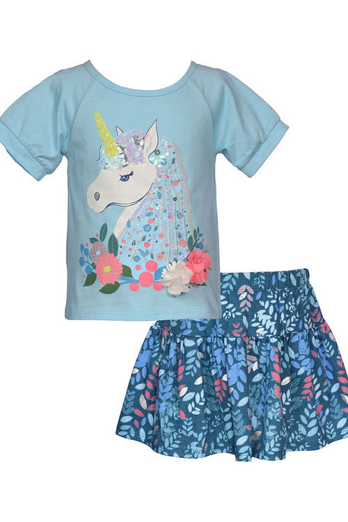 Unicorn Skort Children's Outfit