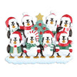 Winter Penguin Family Personalized Christmas Ornament