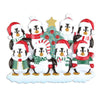 Winter Penguin Family Personalized Christmas Ornament