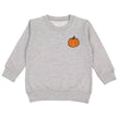 The Pumpkin Patch Sweatshirt is a fun and festive sweatshirt for celebrating Fall! Features: * Crewneck Color: Gray * Patch Color: Orange, Olive Green * Material: 60% Cotton/40% Polyester Fleece * Features: Tagless inside neck label for an itch-free wear; cozy fleece lining * Fit: Toddler Unisex; True to Size * Care: Machine washable, wash inside out, lay flat to dry, wash with like colors Each sweatshirt is hand pressed with love in our hometown warehouse.