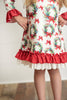 Kids Vintage Christmas Wreath & Lace Lounge Play Gown