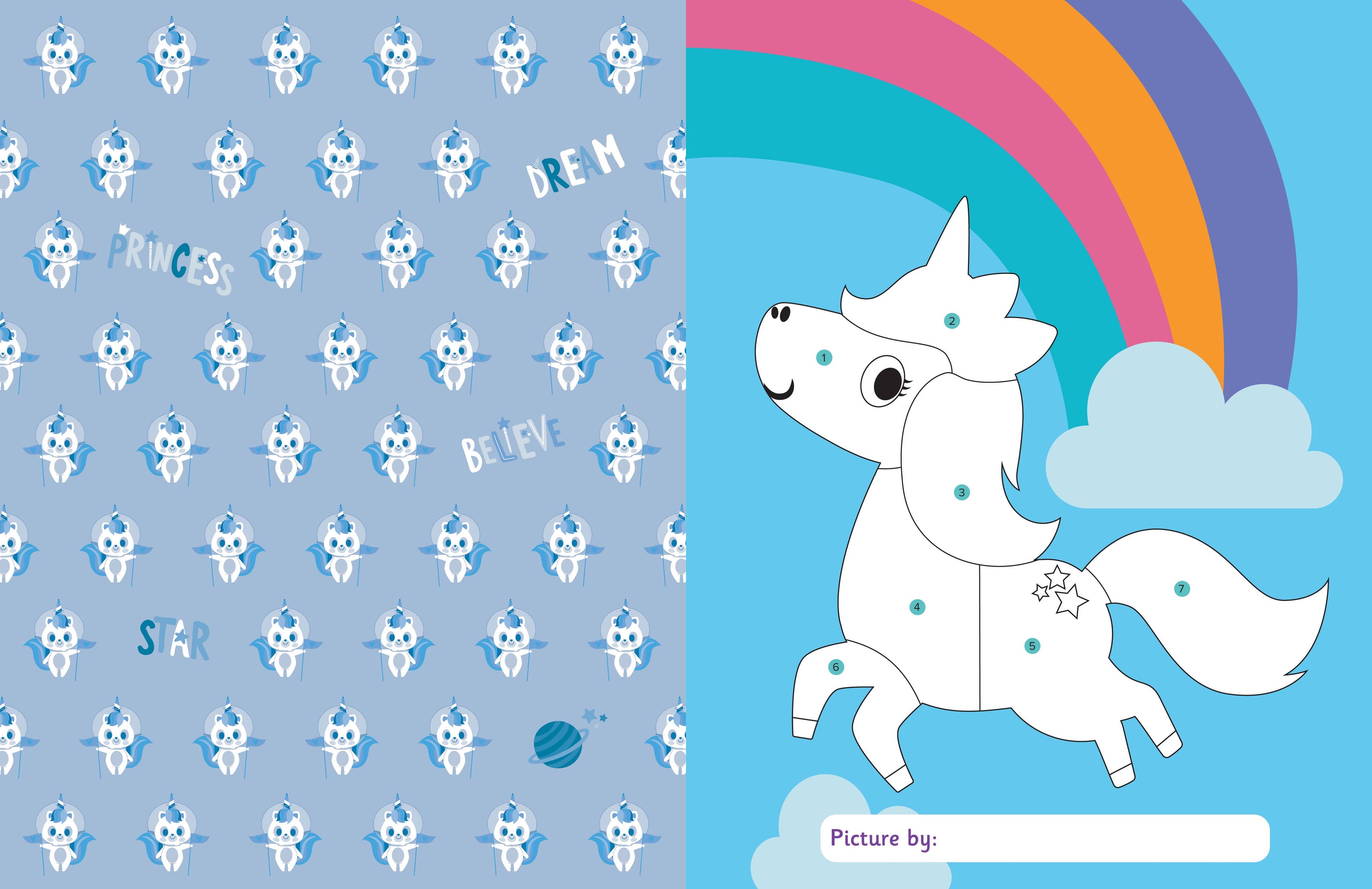 My First Sticker By Numbers: Magical Creatures Activity Book