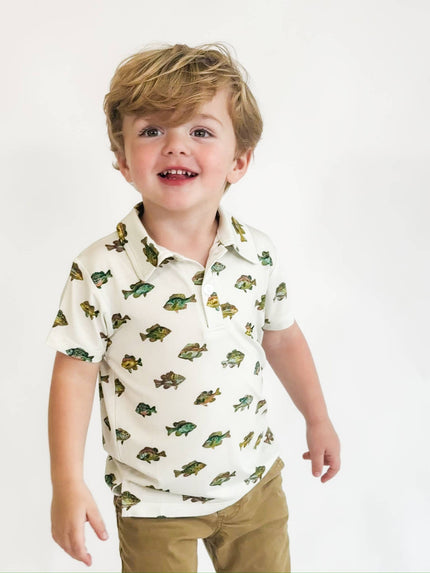 Lake Fish Bamboo SS Polo Shirt