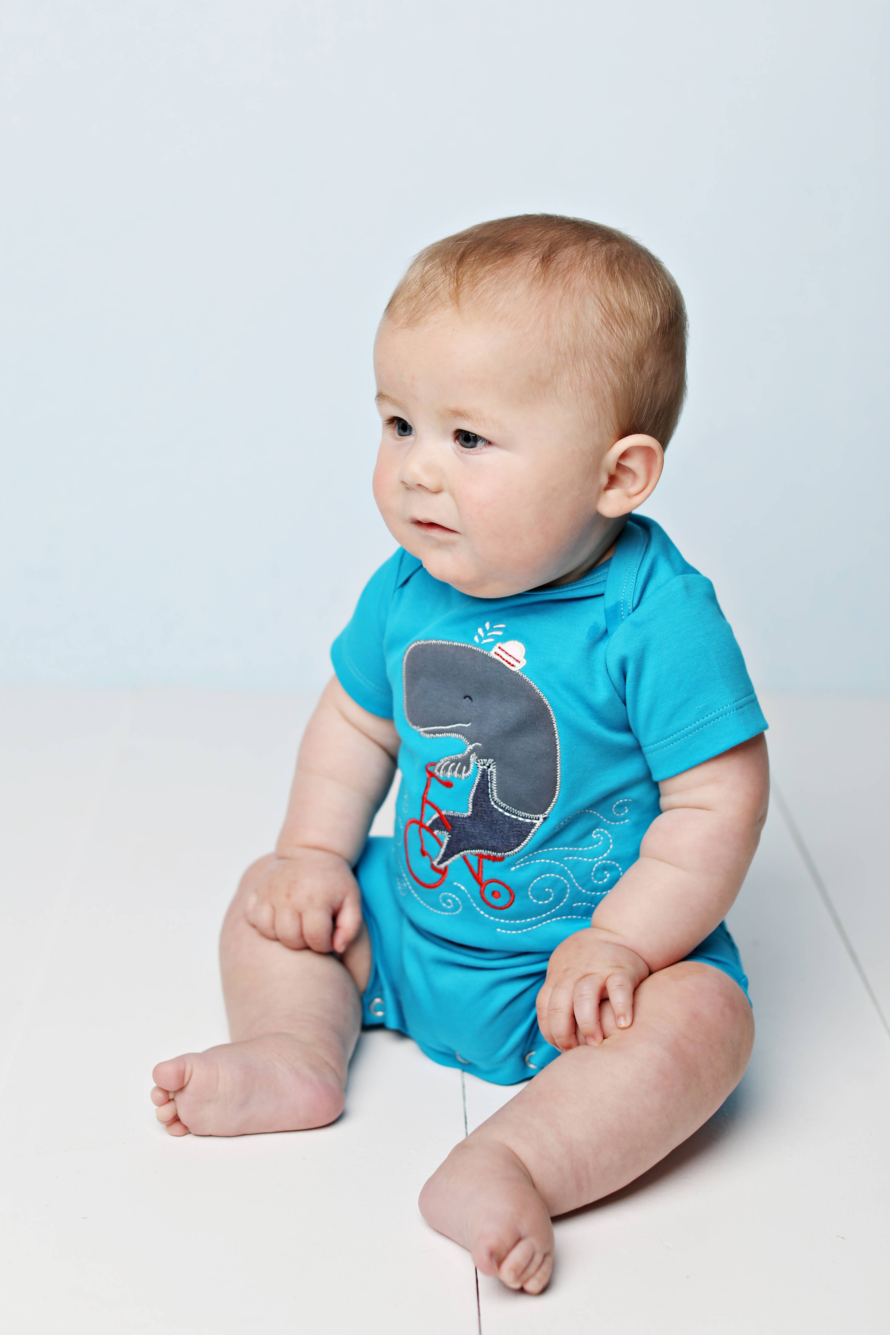 Whale Sailor Romper