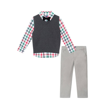 Kids Holiday Gent Sweater Vest Set