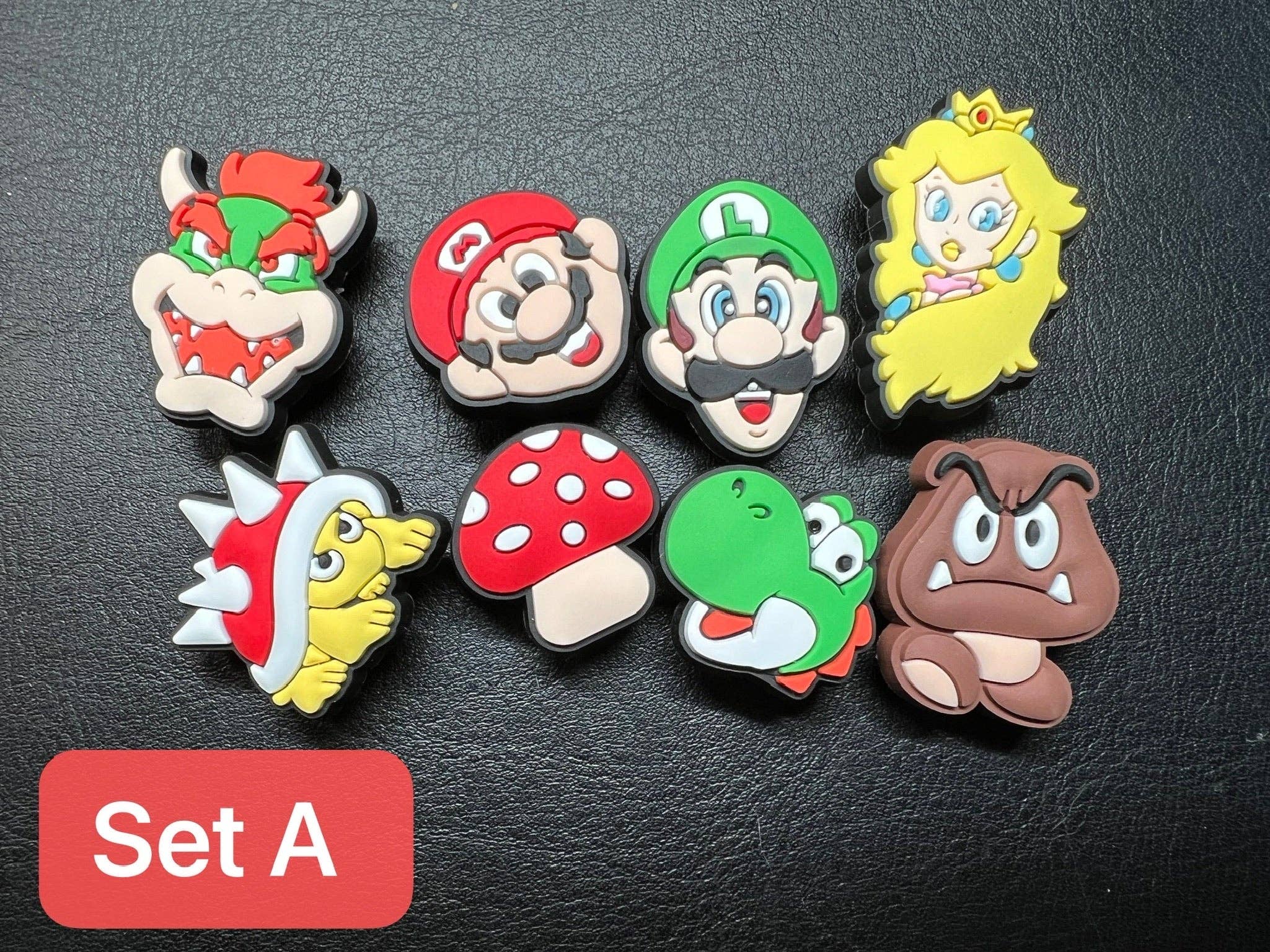 Cartoon Super Mario Shoe Charms