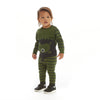 Boys Baby Olive Porcupine Sweater Set