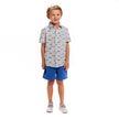 Boys Toddler Short Sleeve Knit Buttondown & Shorts Set