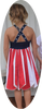 Red White and Blue Appliqué Fancy Dress