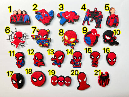 Spiderman Shoe Charms