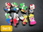 Cartoon Super Mario Shoe Charms