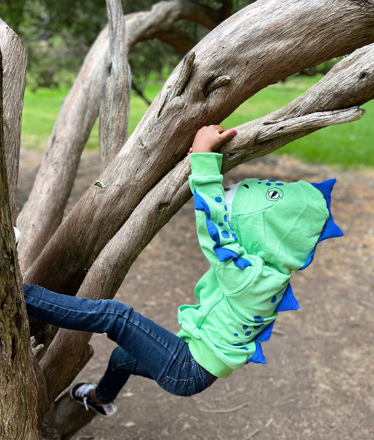 Spiky Dino Toddler and Kids 3D Hoodie