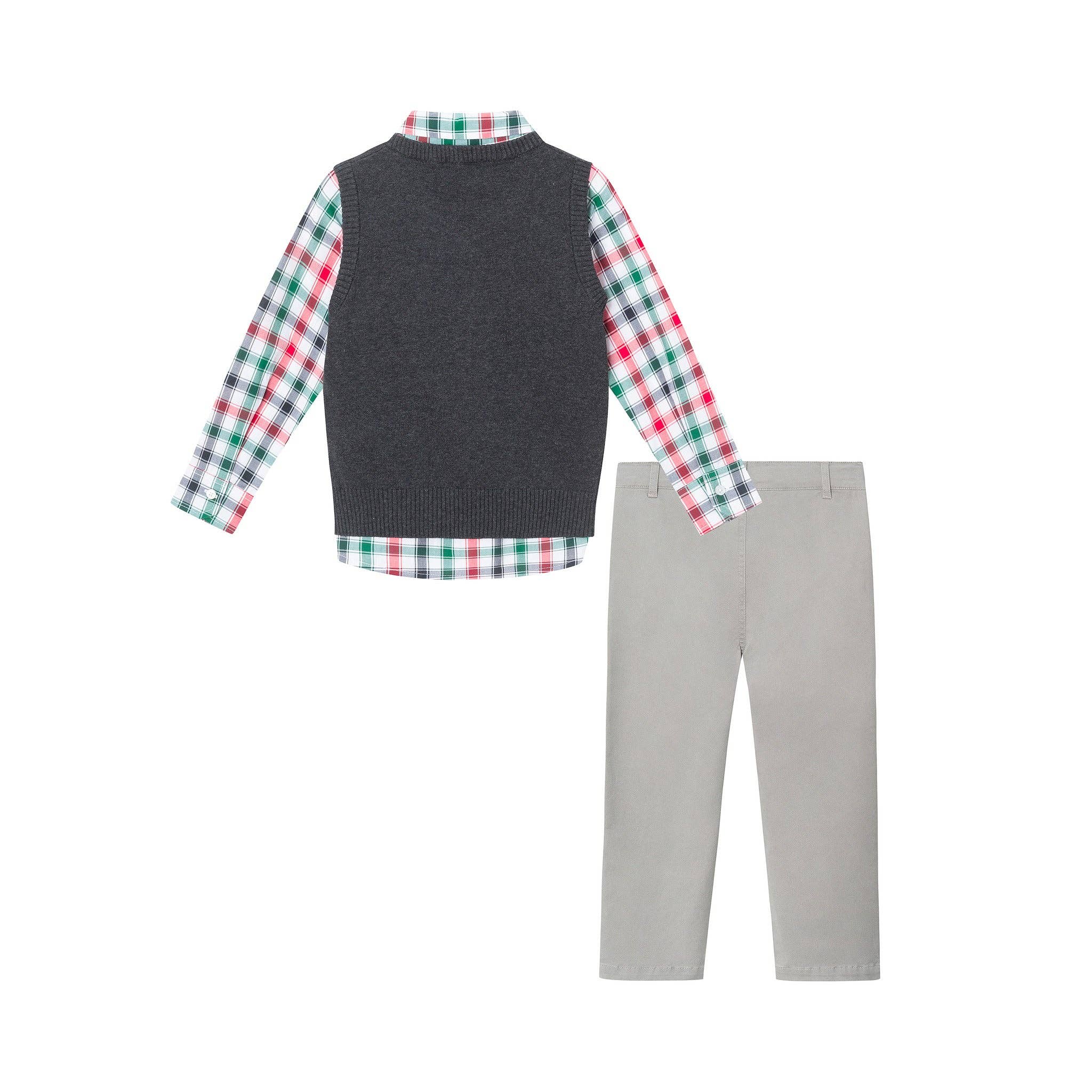 Kids Holiday Gent Sweater Vest Set