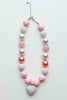 Chunky Pearl Heart Necklace