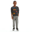 Heather Charcoal Racecar Intarsia Sweater | Grey