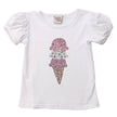 Studded Ice Cream Puff Sleeve Tee